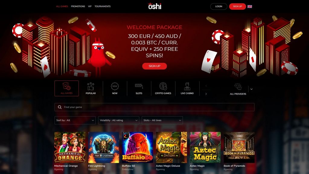Oshi Casino site